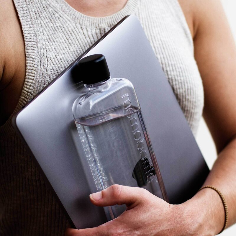 Gourde SLIM MEMOBOTTLE coloris transparent