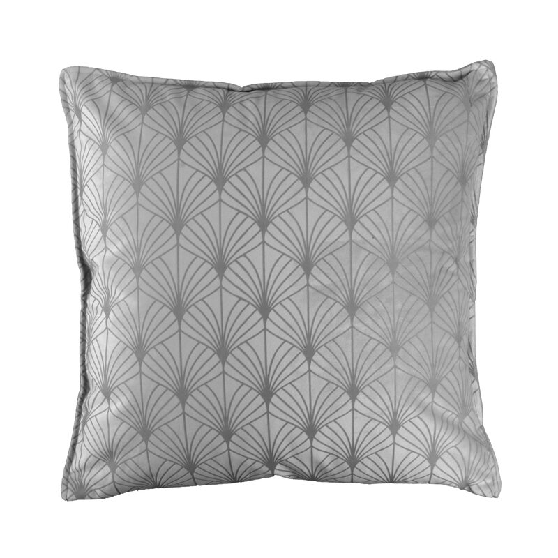 Coussin GRAY coloris gris 45 x 45 cm