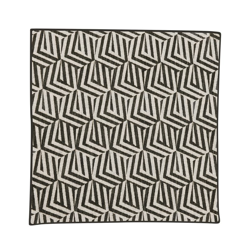 Housse de coussin CUZCO coloris noir 40 x 40 cm