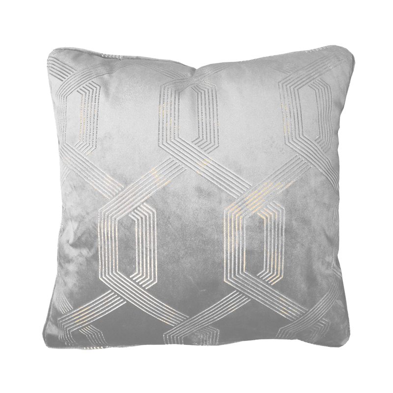 Coussin GATSBEY coloris gris 45 x 45 cm