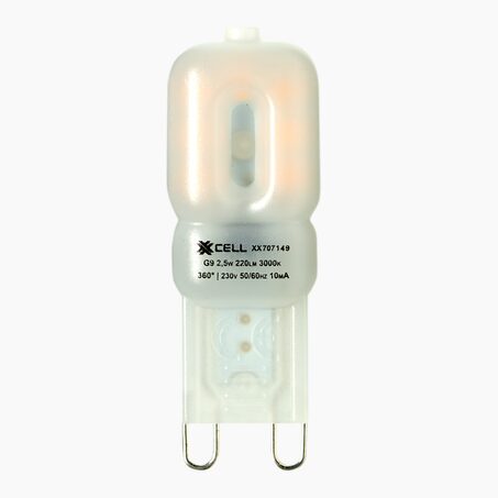 Ampoule LED G9 25W E27 lumière chaude jaune 2 x 2 cm