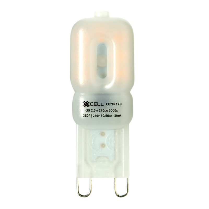 Ampoule LED G9 25W E27 lumière chaude jaune 2 x 2 cm - 4MURS