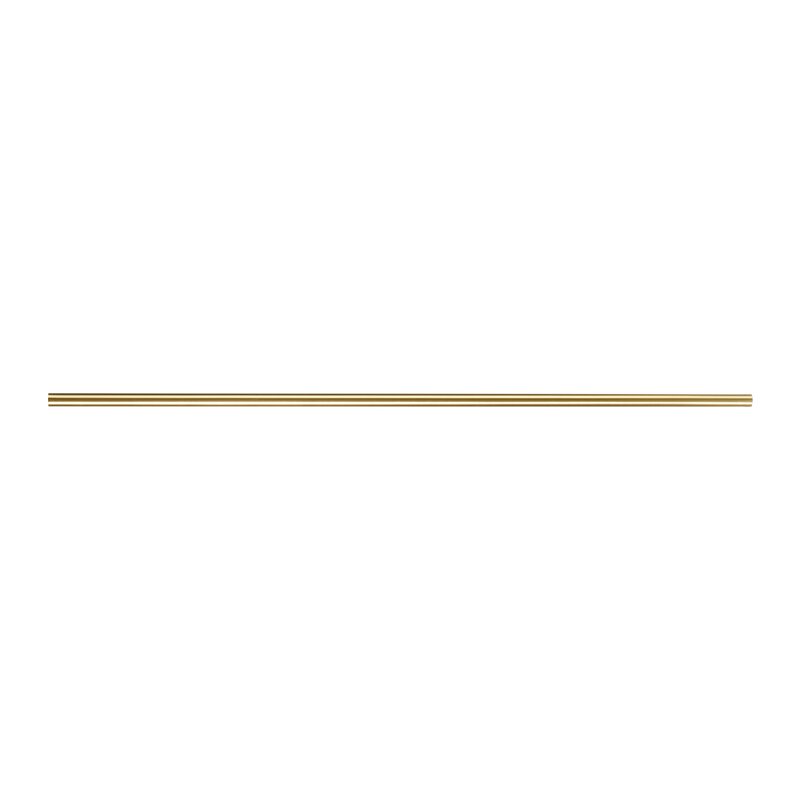 Barre à rideau TROMPETTE coloris laiton mat diamètre barre 2,8 cm longueur 200 cm