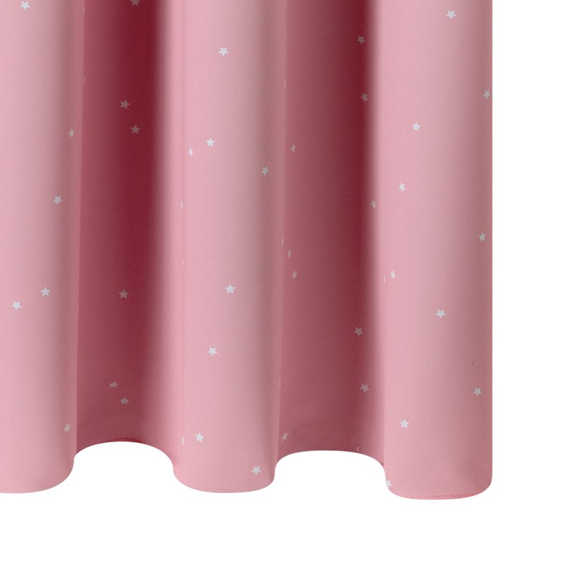 Rideau occultant STELLA coloris rose blush 140 x 250 cm