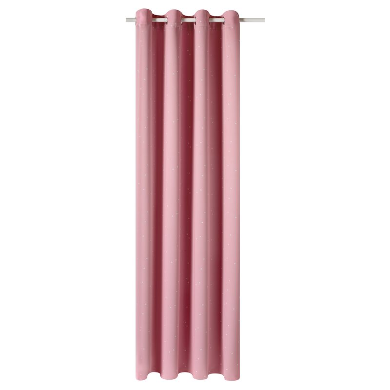 Rideau occultant STELLA coloris rose blush 140 x 250 cm