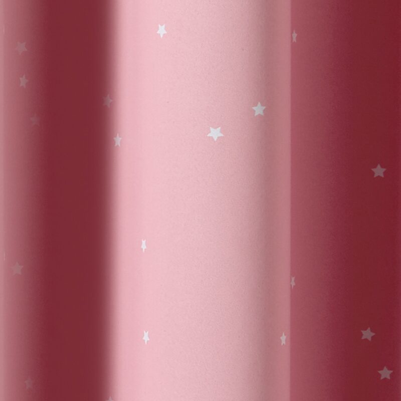 Rideau occultant STELLA coloris rose blush 140 x 250 cm