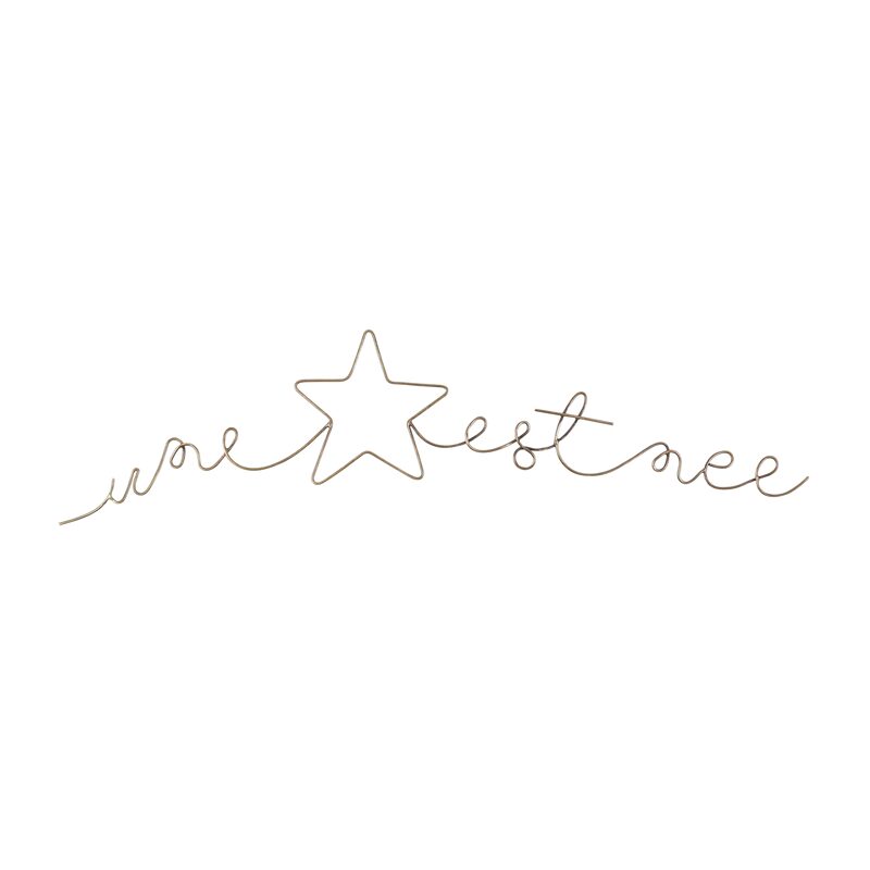 Lettrage UNE ETOILE EST NEE coloris or