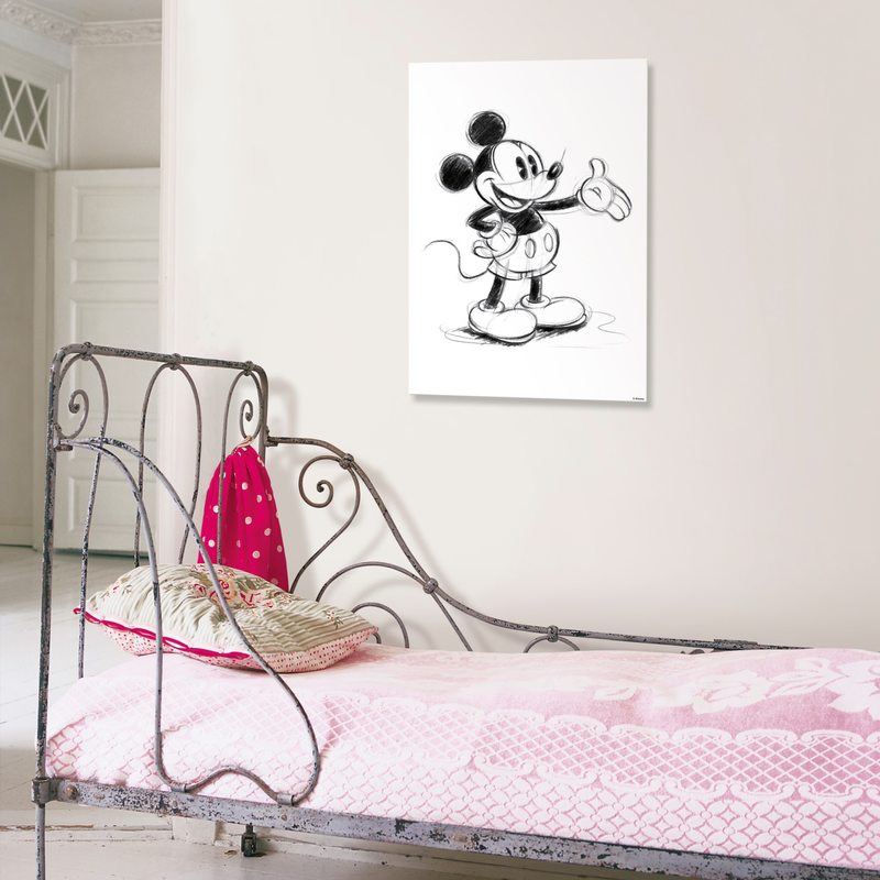 Toile imprimée MICKEY SKETCH 50 x 70 cm