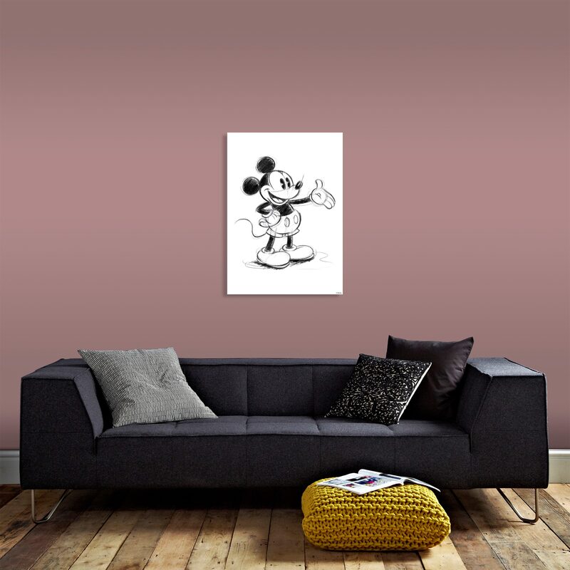 Toile imprimée MICKEY SKETCH 50 x 70 cm