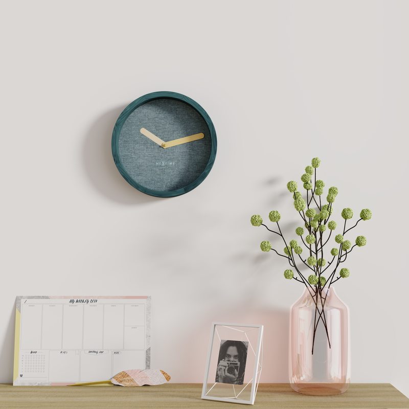 Horloge CALM coloris vert bleu