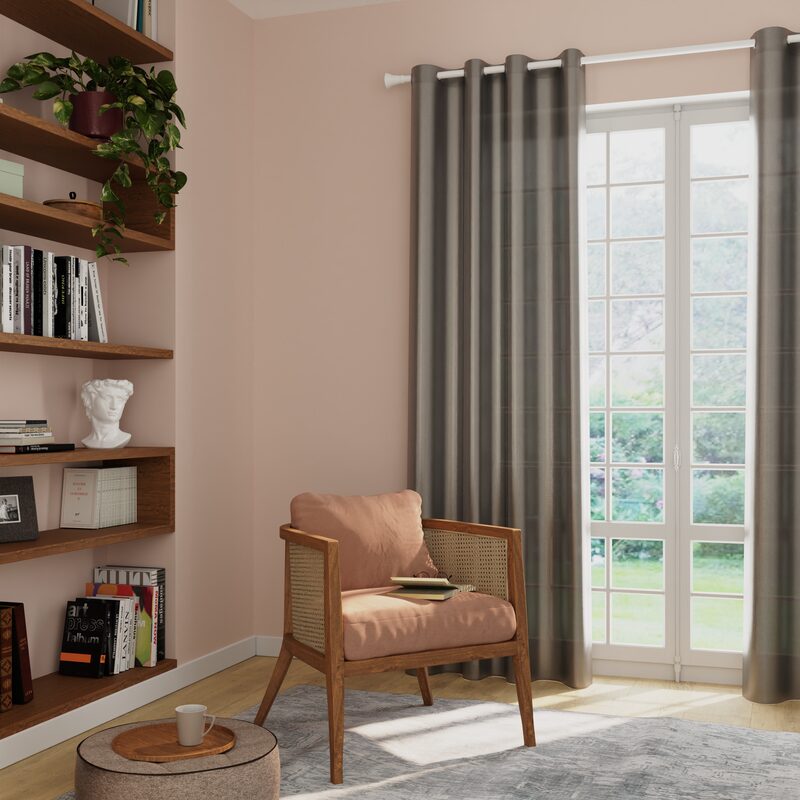Rideau ESSENTIAL coloris gris perle 140 x 240 cm