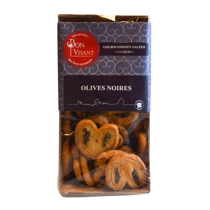 Biscuits PALMIERS OLIVES NOIRES