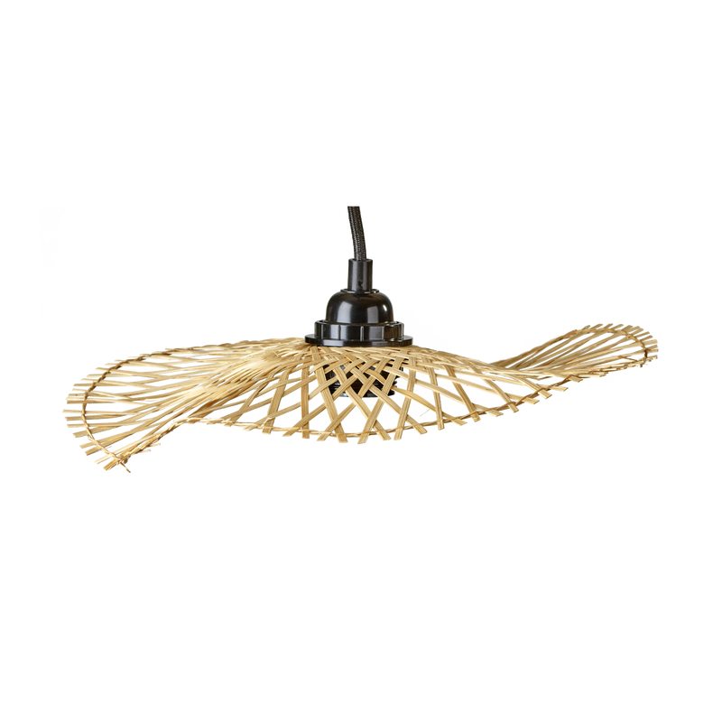 Abat-jour STRAWHAT coloris bambou 30 cm