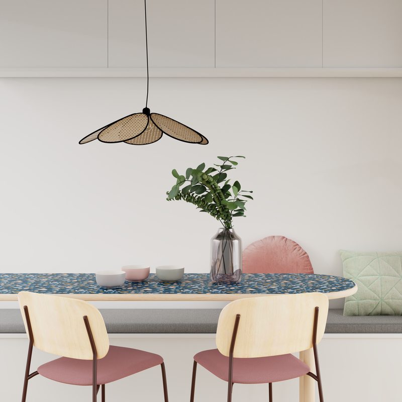 Suspension BESKIDE coloris bois 21 x 70 cm diamètre 70 cm