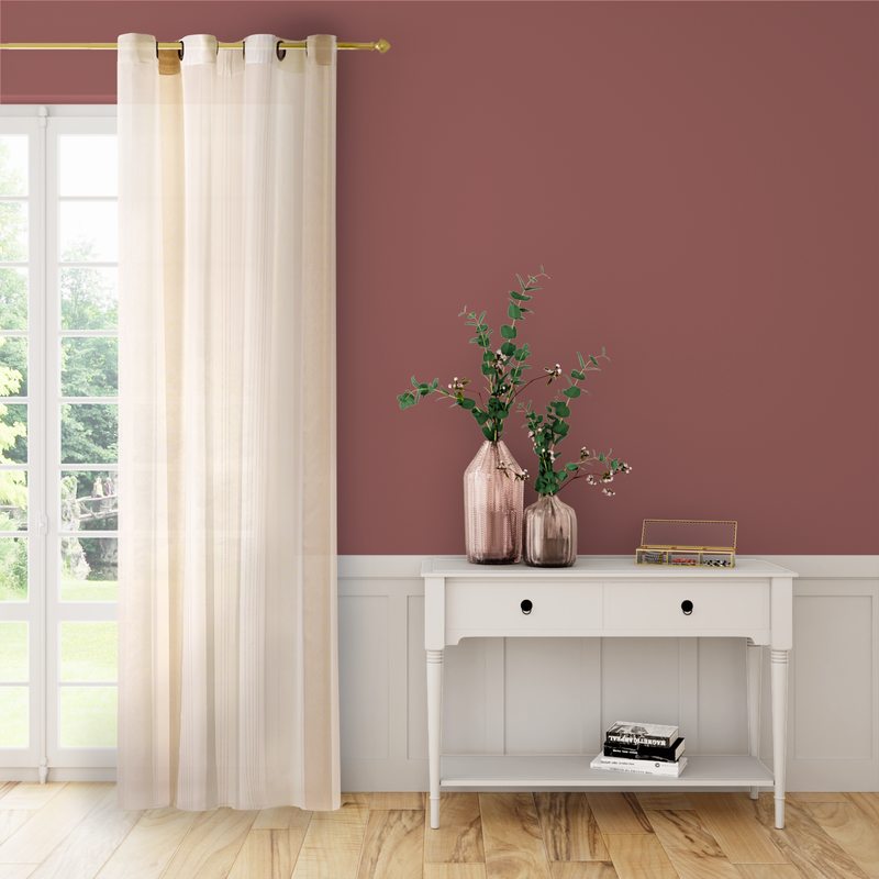 Voilage TIMEO coloris blanc 140 x 260 cm