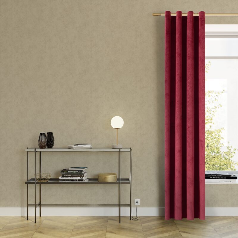 Rideau ROSY coloris marsala 140 x 260 cm