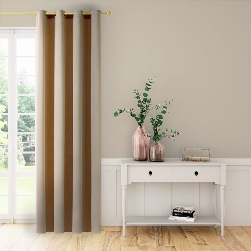 Rideau OTMAN coloris beige rosé 140 x 260 cm