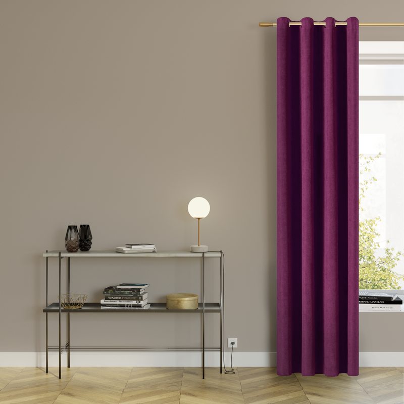 Rideau WALL STREET coloris prune 145 x 260 cm