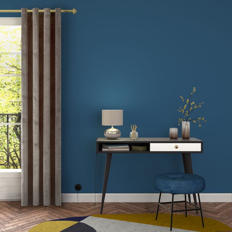 Rideau NEGRESCO coloris gris 140 x 260 cm