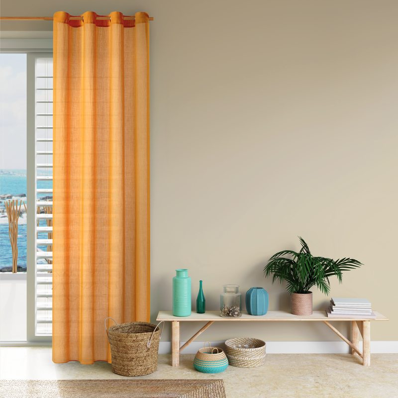 Voilage DIVO coloris safran 140 x 240 cm
