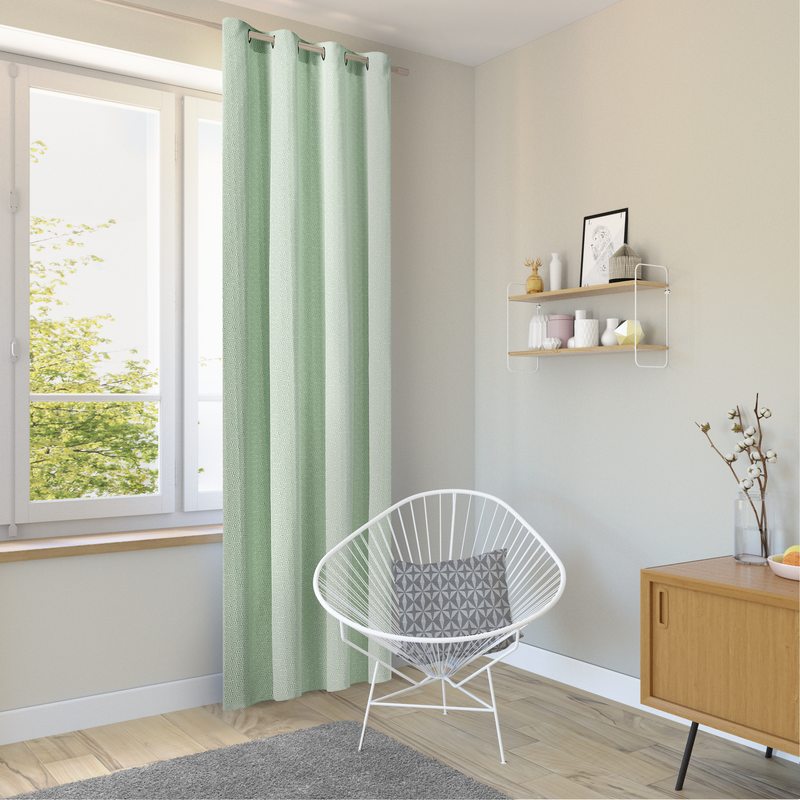Rideau EXALTO coloris vert 135 x 240 cm