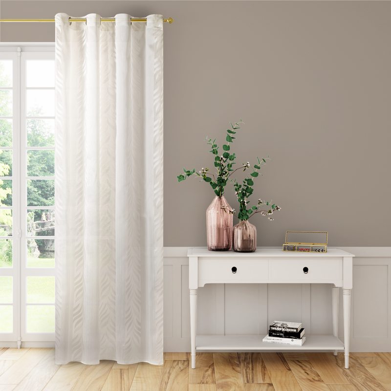 Voilage LOA coloris ivoirine 140 x 240 cm