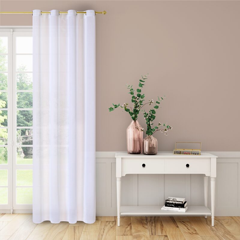 Voilage PANORAMA coloris blanc 140 x 260 cm