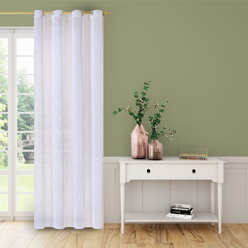 Voilage ROSA coloris blanc 140 x 260 cm