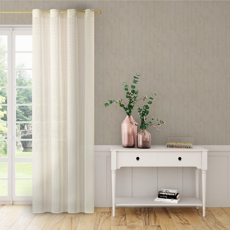Voilage BRIO coloris or  140 x 240 cm