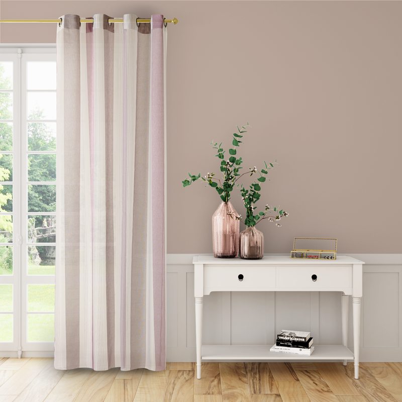 Voilage TIMEO coloris blanc 140 x 260 cm