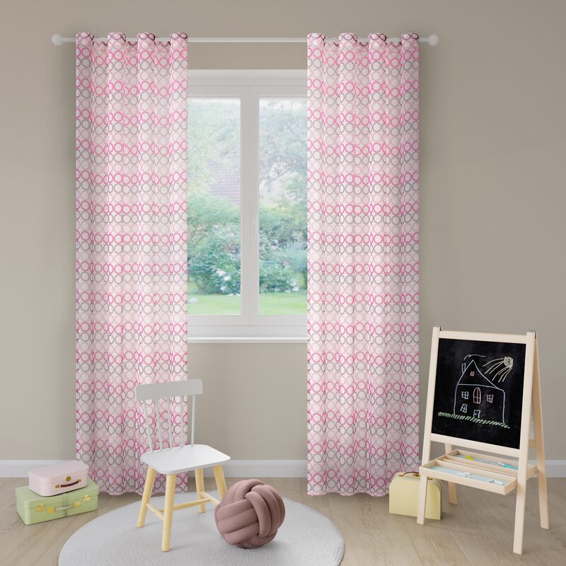 Voilage PENNY coloris blanc 140 x 240 cm