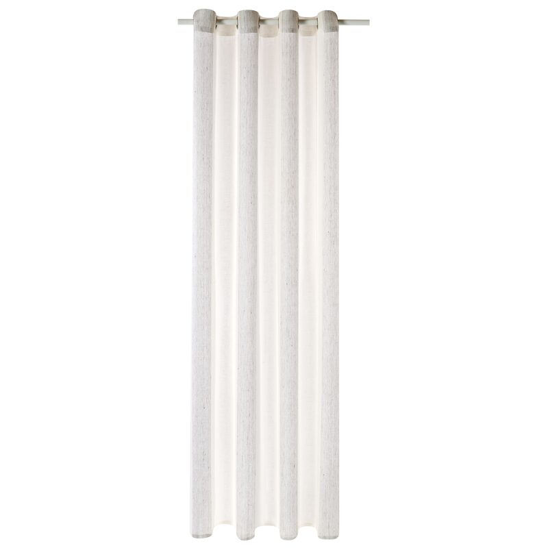 Voilage Lin FILAO coloris perle 140 x 260 cm