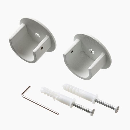 Naissance VELOURS blanc grainé diamètre barre 2,8 cm