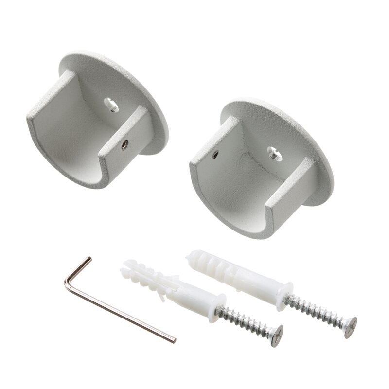 Naissance VELOURS coloris blanc grainé diamètre barre 2,8 cm