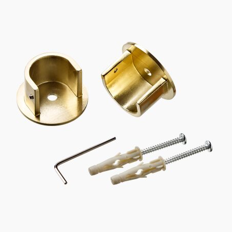 Naissance TROMPETTE laiton mat diamètre barre 2,8 cm