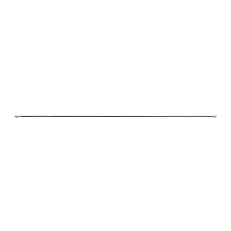 Kit barre à rideau vitrage VITRAGE CLASSIQUE coloris blanc diamètre barre 1,2 cm longueur extensible de 125,0 à 215 cm