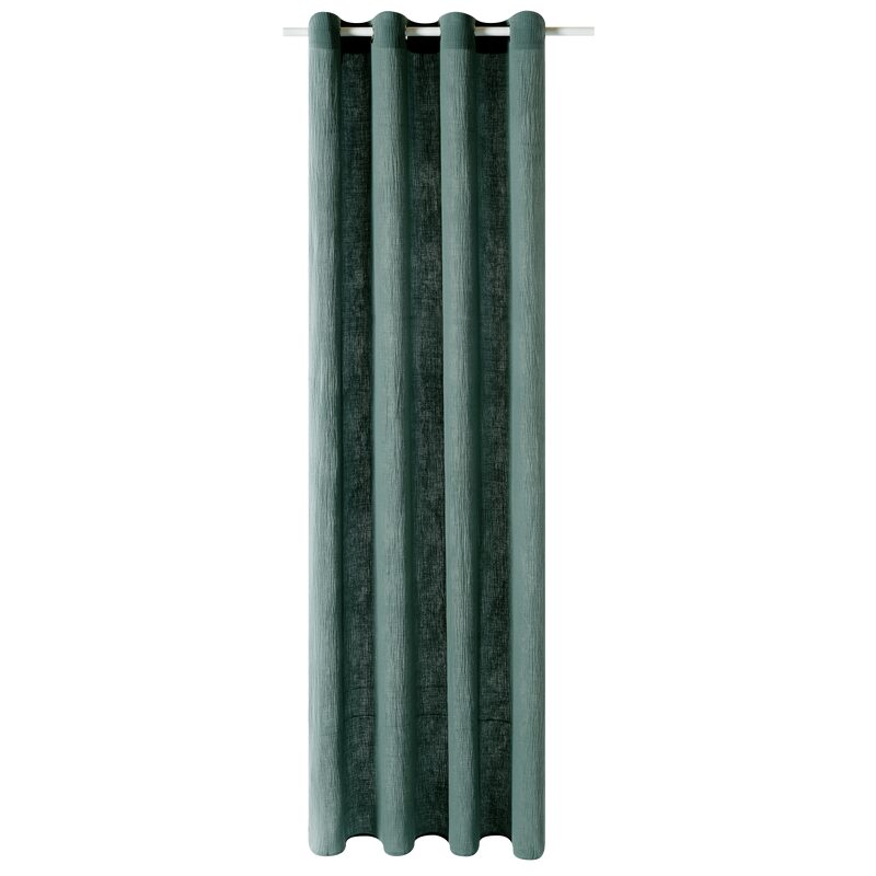 Rideau ANOKI coloris vert sapin 130 x 260 cm