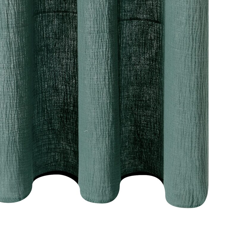 Rideau ANOKI coloris vert sapin 130 x 260 cm