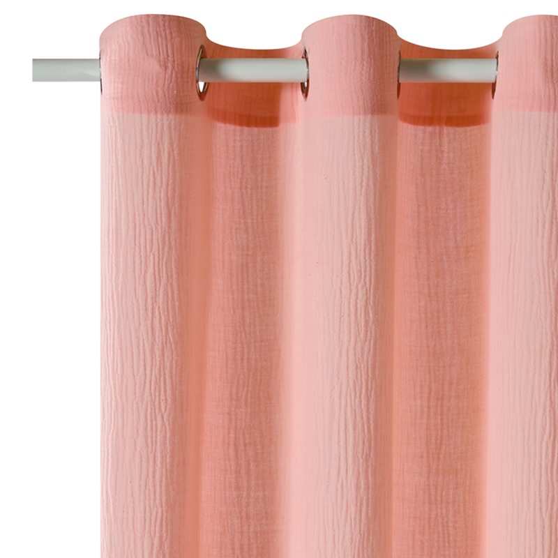 Rideau ANOKI coloris blush 130 x 260 cm