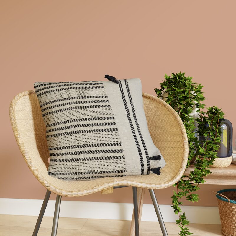 Coussin TENERE coloris ivoire 40 x 40 cm