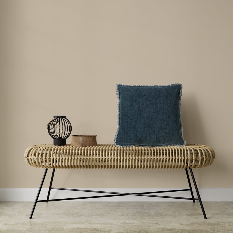 Coussin BURTA coloris bleu prusse 70 x 70 cm