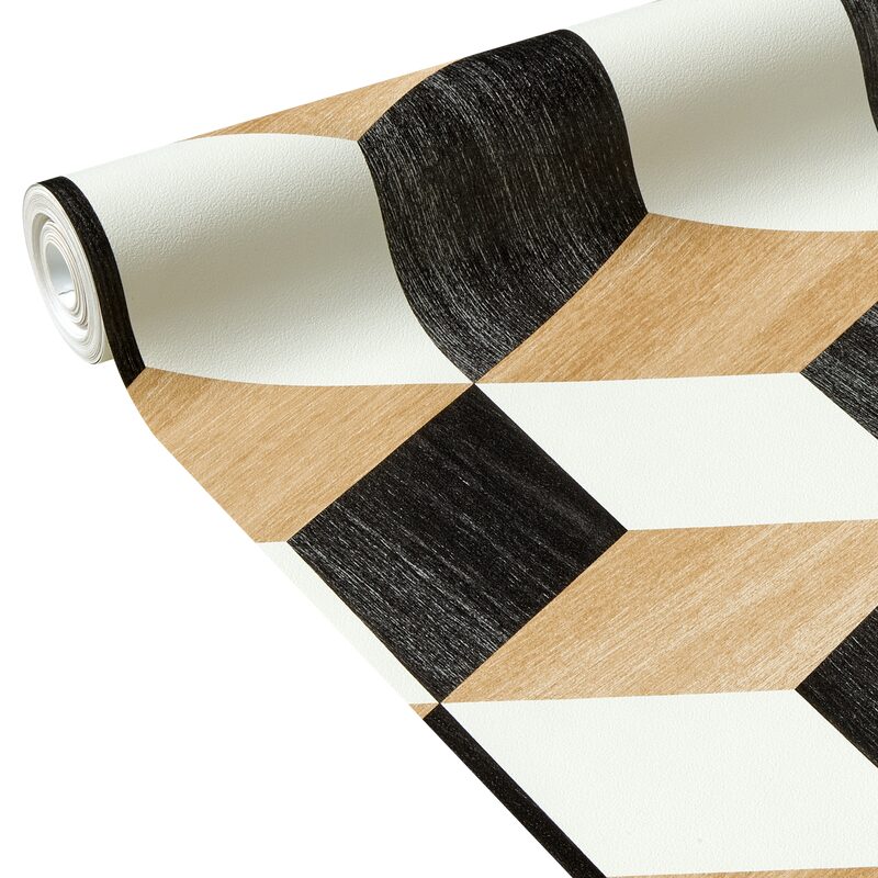 Papier peint intissé JAROD coloris noir
