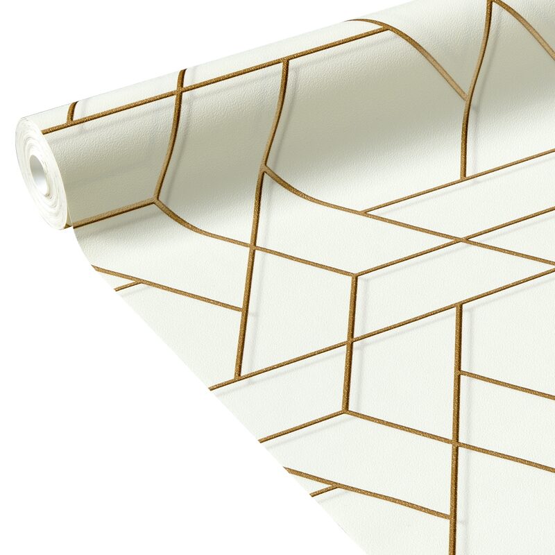 Papier peint intissé SIENA coloris blanc