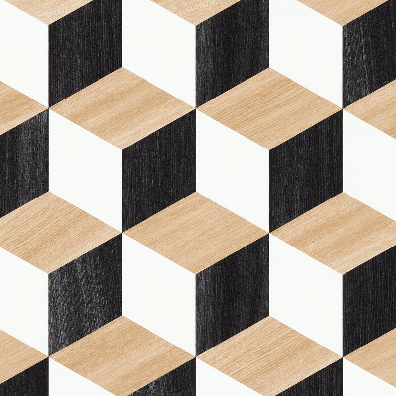 Papier peint intissé JAROD coloris noir