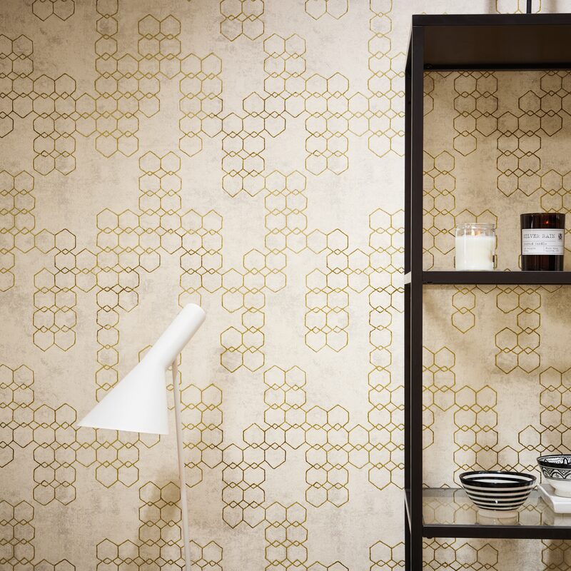 Papier peint intissé URBAN GRACE X NEW WALLS coloris blanc