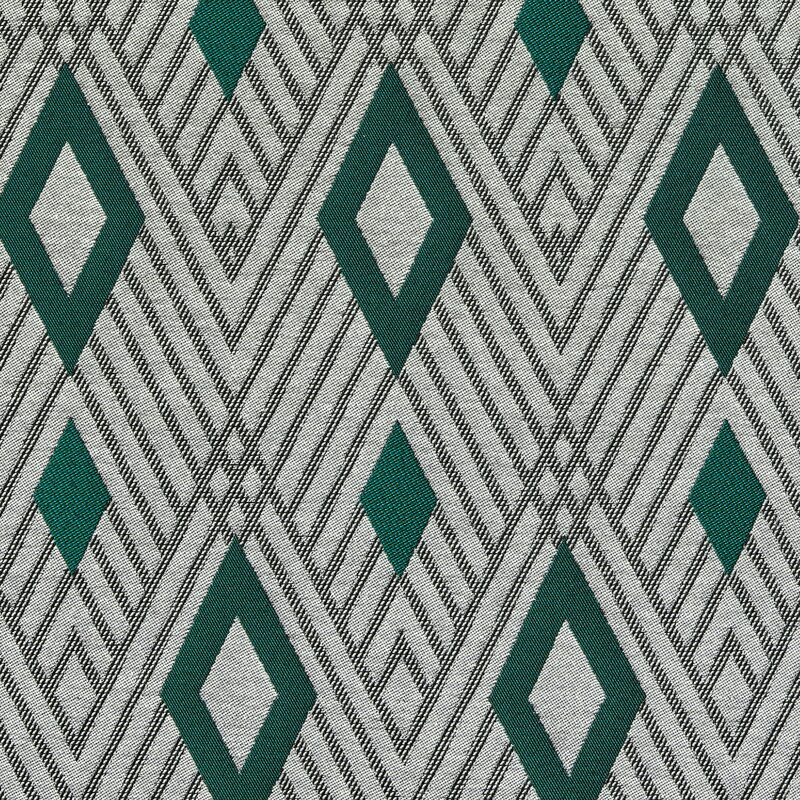 Tissu MOMA coloris vert émeraude