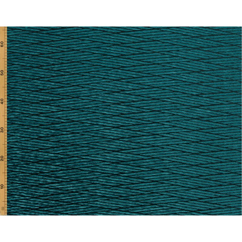 Tissu SALSA coloris bleu paon