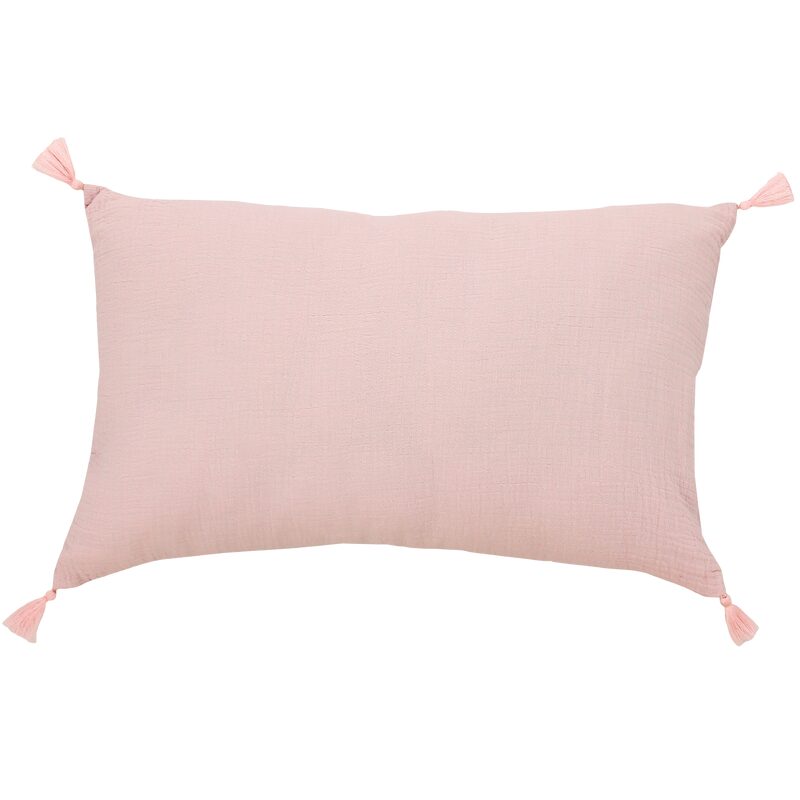 Coussin ANOKIA coloris rose blush 30 x 50 cm