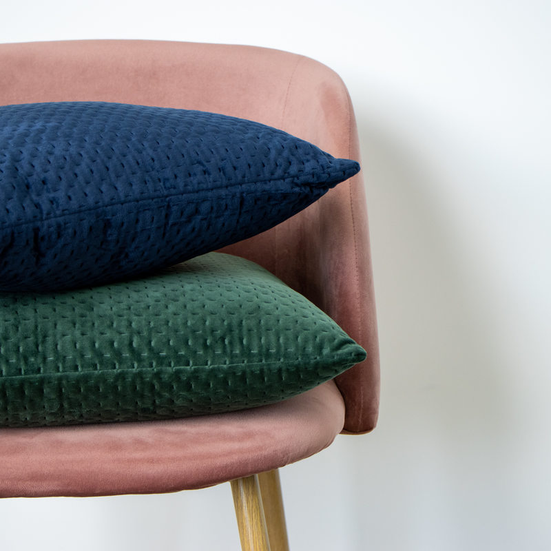 Coussin SONIAN coloris vert 45 x 45 cm