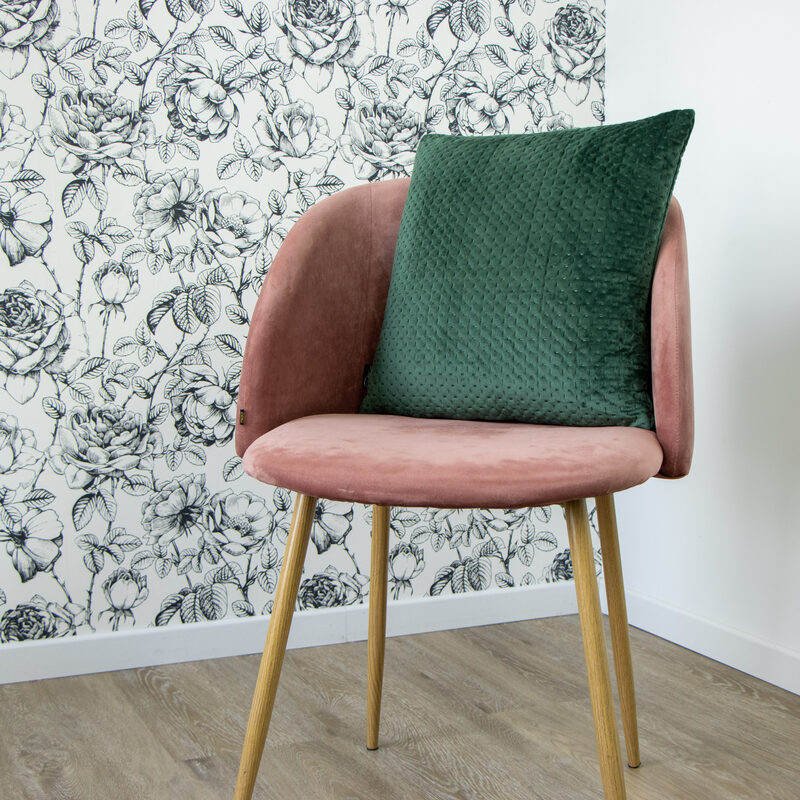 Coussin SONIAN coloris vert 45 x 45 cm